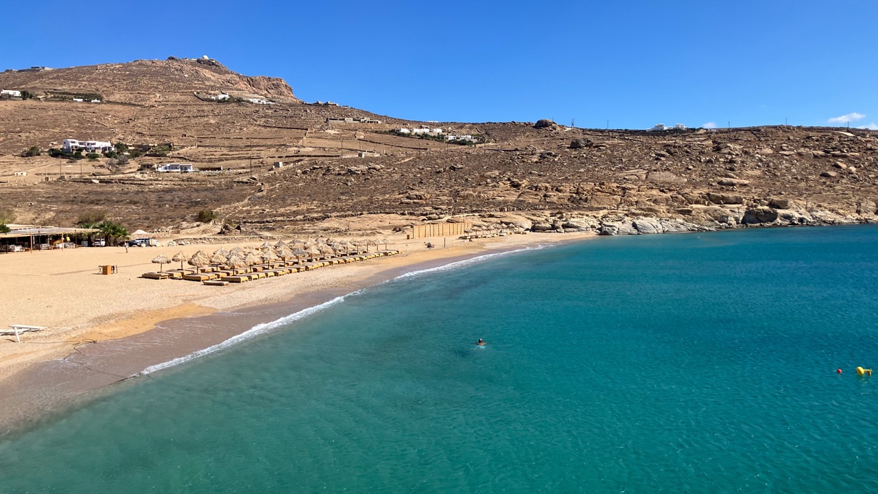 Plaża Lia Beach na Mykonos